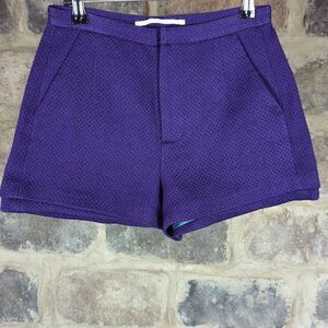 𝅺five‎ Plus Shorts Purple Tweed Woman's Size Asian small Lined Bright Pockets